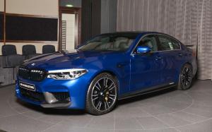 BMW M5 in Marina Bay Blue Metallic by Abu Dhabi Motors 2018 года